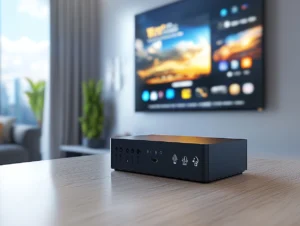 Duplex IPTV App tijdens gebruik op smart-tv met gratis proefperiode
