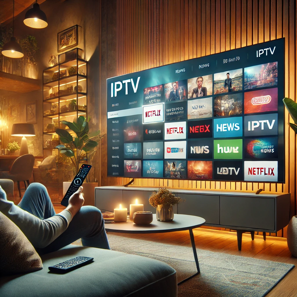 IPTV Diamond app met overzicht van zenders